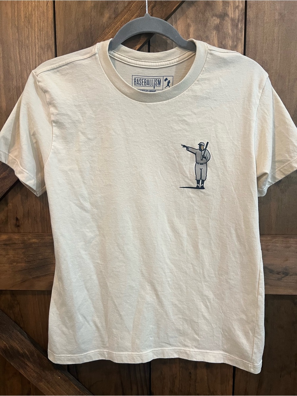 { baseballism } boys Babe Ruth tee, size md